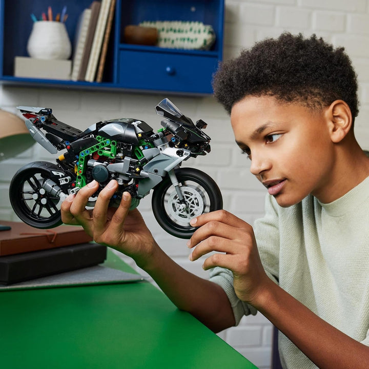 Motocicletă LEGO Technic Kawasaki Ninja H2R, cadou pentru copii și adulți pentru zile de naștere, decorare, jucărie, model pentru băieți și fete cu vârsta de 10+ 42170