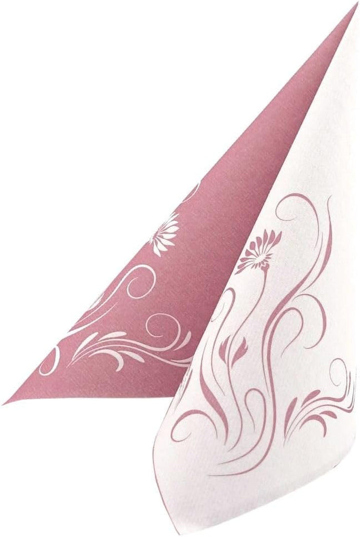 Șervețele Apartina Elegantia 40X40 Cm Fabric-Like Airlaid, șervețel de nuntă de înaltă calitate, șervețele de nuntă Fabric-Like șervețele de unică folosință pentru diferite ocazii (Dusky Pink)