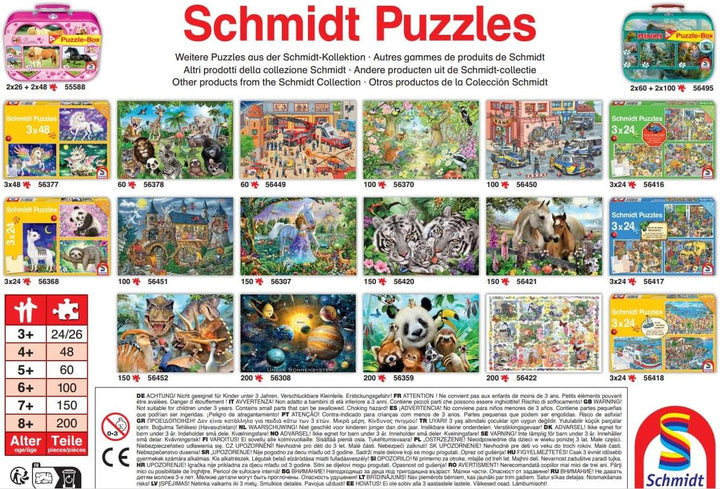 Schmidt Spiele 56216 Puzzle jigsaw pentru copii, 3X24 piese