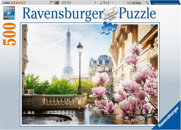 Ravensburger Puzzle 12000366 - Primăvara la Paris - puzzle jigsaw de 500 de piese pentru adulți și copii de peste 12 ani