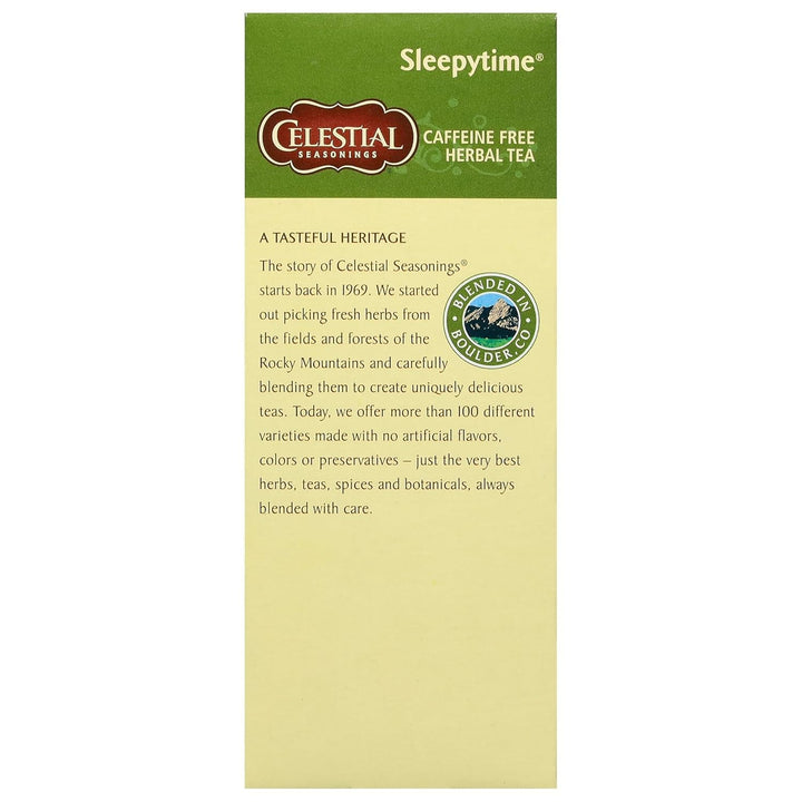 Sleepytime Herbal Tea, 25 Tea Bags Tea USA Naty Shop