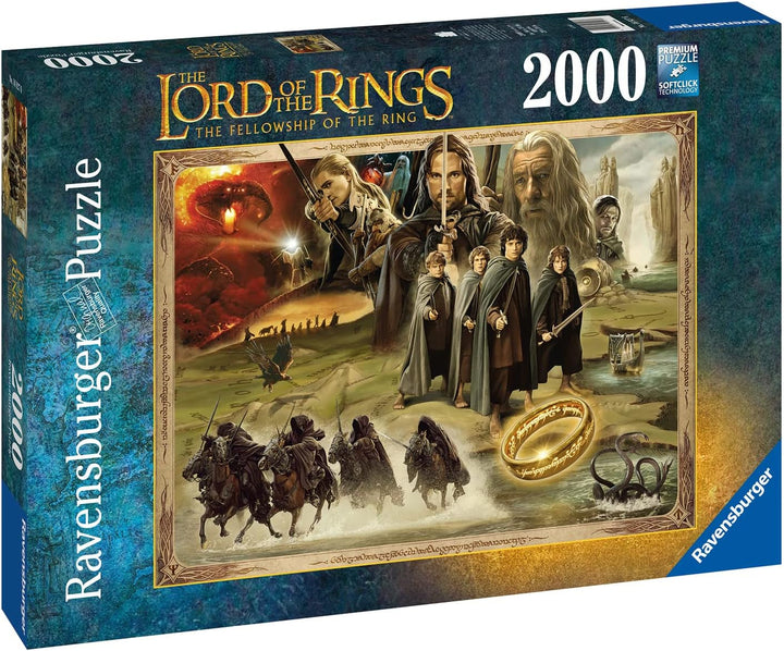 Ravensburger Puzzle 16927 - LOTR: Frăția Inelului - puzzle jigsaw cu 2000 de piese Lord of the Rings pentru adulți și copii de peste 14 ani