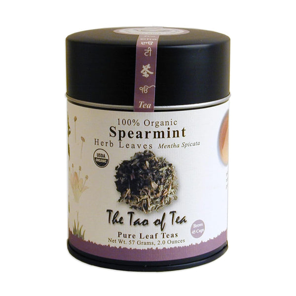 , Organic Spearmint Herbal Tea, Loose Leaf, Tin, 2 Oz Tea USA Naty Shop 1