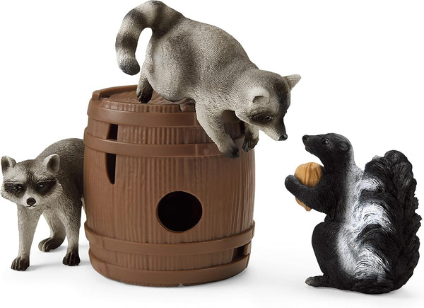 Schleich 42532 Fun around the nut , De la 3 ani, WILD LIFE - Set de joacă, 6 piese