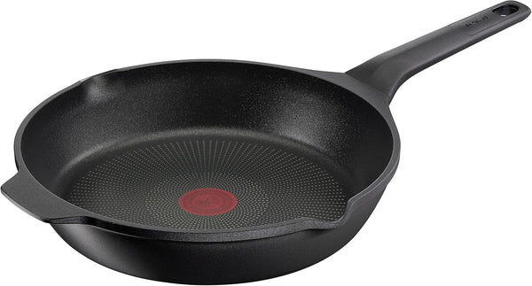 Tefal Robusto Aluguss Bratpfanne 28 Cm, Pfanne Induktion Mit Antihaftversiegelung, Thermo-Signal Bei Idealer Brattemperatur, Einfache Reinigung, Spülmaschinenfest, Für Alle Herdarten Geeignet E24906