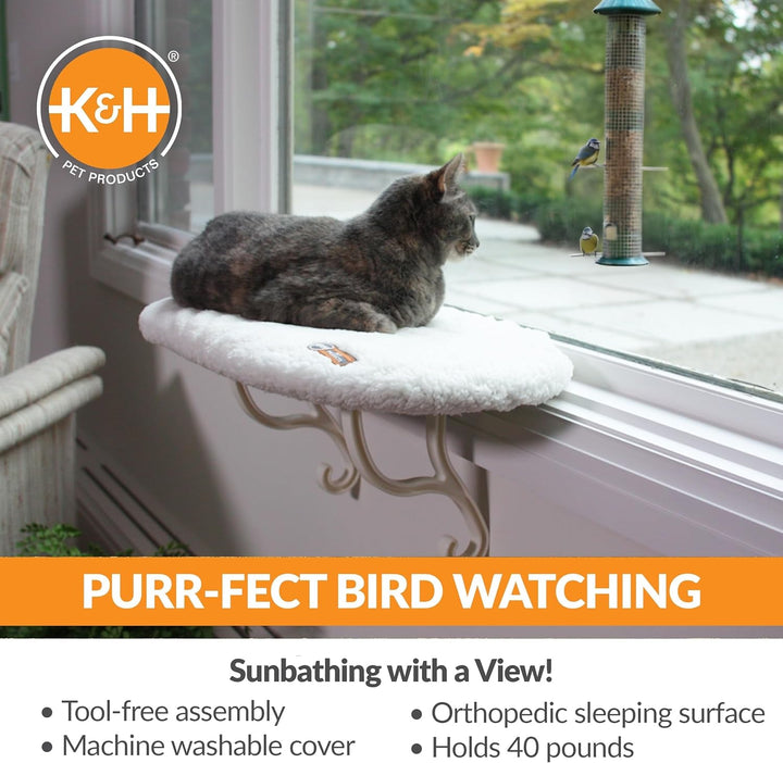 Pervaz pentru pisici PET Products, fleece, neîncălzit, 35,6 x 61 cm