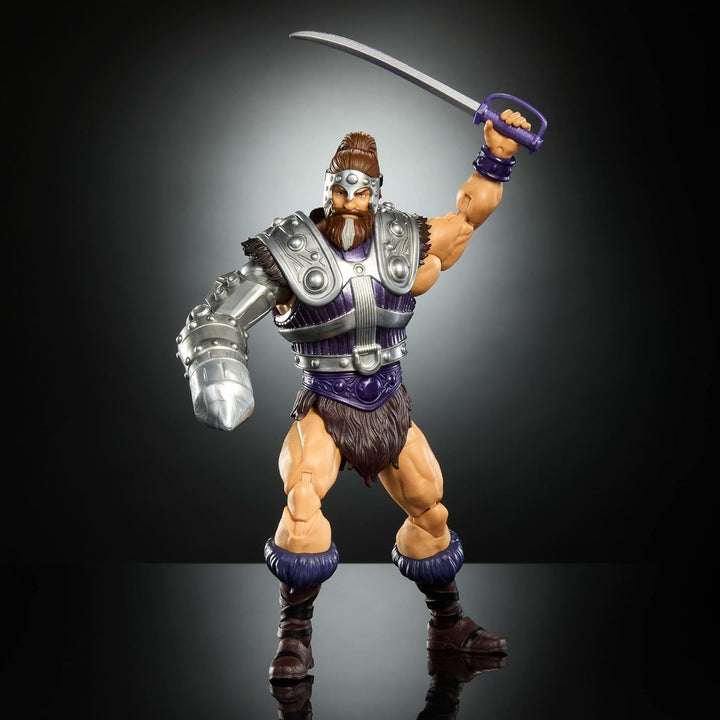 Masters of the Universe Masterverse Action Figure Aprox. 18 Cm, New Eternia Fisto, MOTU Toy Hero With Iron Fist, 30 Movement Points, JBP76, [Multicolor]
