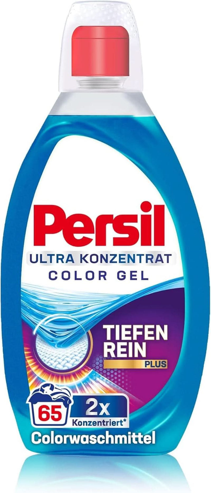 Persil Ultra Concentrate Colour Detergent (2 X 65 de spălări), Detergent lichid foarte concentrat cu tehnologie Deep Clean Plus împotriva celor mai dificile pete