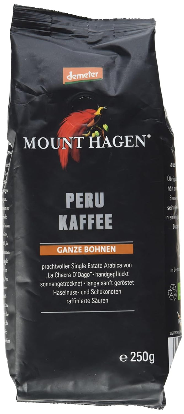 Bio Demeter Röstkaffee Peru, 250G Ganze Bohne