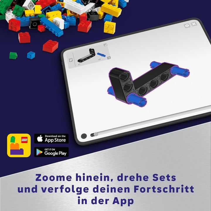 Vehicul de transport spațial LEGO Technic LT78, set de construcție spațială pentru excursii de explorare și aventuri în spațiu, experiență de joacă imaginativă pentru băieți și fete, cadou pentru copii cu vârsta peste 8 ani 42178