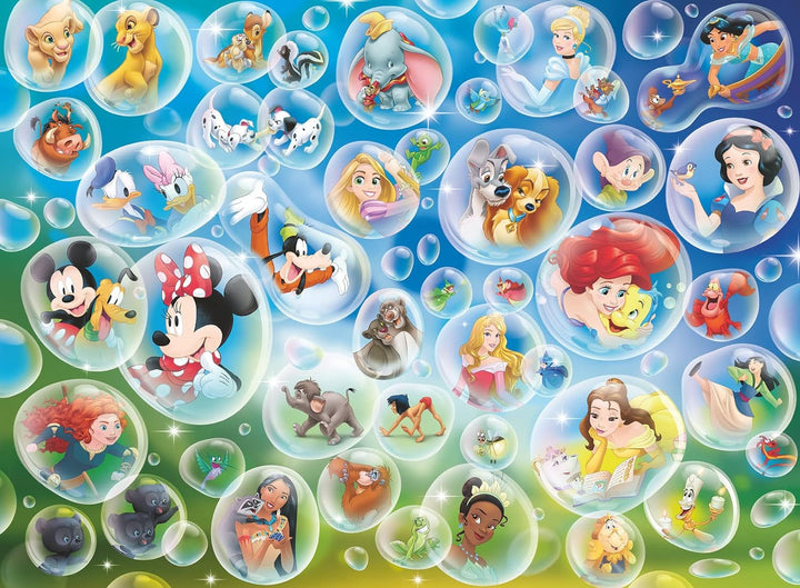Ravensburger Puzzle 80536 - Disney Soap Bubbles, 300 piese puzzle jigsaw pentru fanii Disney cu vârsta de peste 9 ani