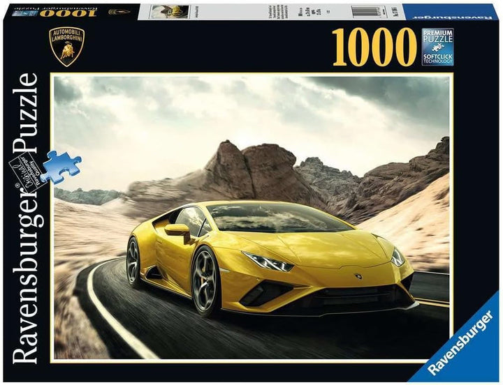 Ravensburger Puzzle 12000195 - Lamborghini Huracán EVO RWD - puzzle jigsaw de 1000 de piese pentru adulți și copii de peste 14 ani, cadou pentru fanii Lamborghini