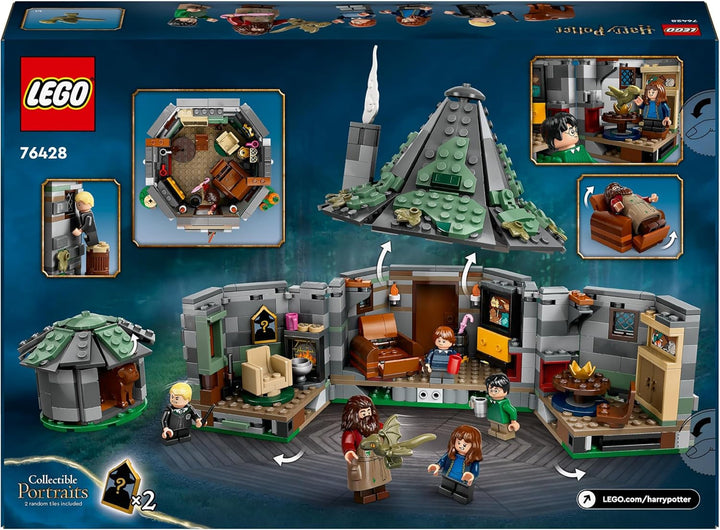 LEGO Harry Potter Hagrid's Hut: An Unexpected Visit Set Cu 5 Mini Figurine Și 2 Figurine Animale, Cadou Pentru Femei Și Bărbați, Jucărie De Aventură Magică, Set Fantasy 76428