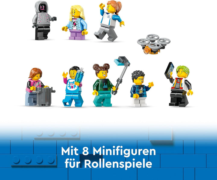 LEGO City Rollercoaster cu Robot Mech, parc de distracții de jucărie, Playset pentru băieți și fete de la 8 ani, cadou pentru copii creativi 60421