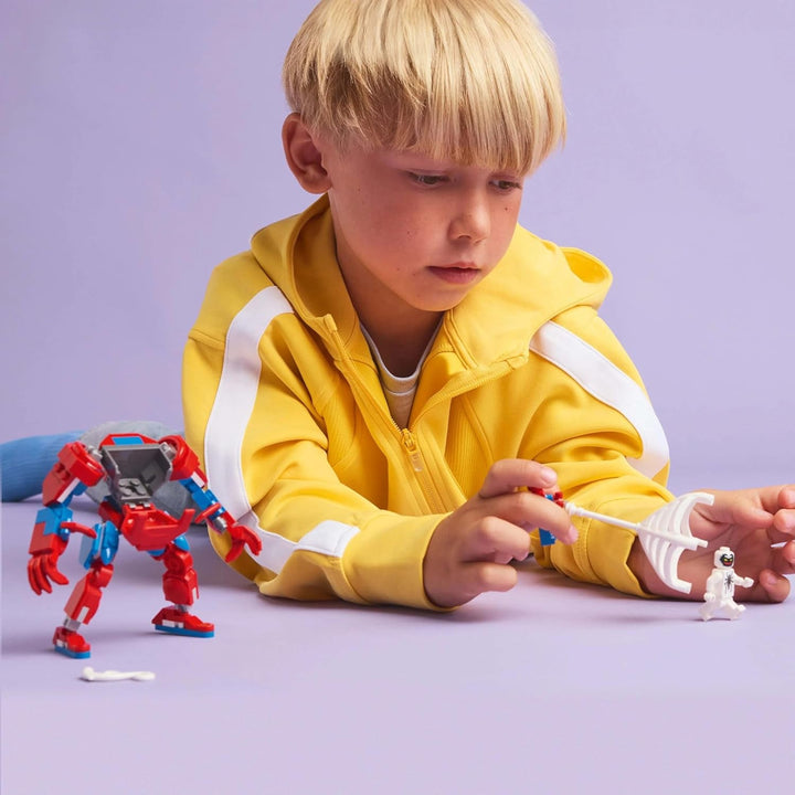 LEGO Marvel Spider-Man Mech Vs. Anti-Venom - Jucărie de supererou cu 2 minifigurine - Figură de acțiune cu brațe, picioare și degete mobile - Cadou pentru băieți și fete cu vârsta peste 6 ani 76308