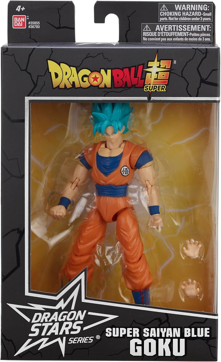 BANDAI - Dragon Ball Super - Dragon Stars Figura 17 Cm - Super-Saiyajin Blue Goku - Figura articulată Blue Goku - Licența oficială Dragon Ball - Jucărie pentru copii 4+ ani - 36780