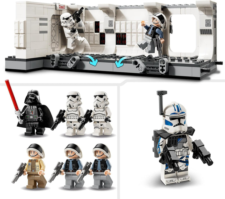 LEGO Star Wars Îmbarcarea pe Tantive IV, Jucărie de construcție pentru filmul O nouă speranță, Playset de fantezie pentru copii de colecționat, Idee de cadou pentru băieți și fete de peste 8 ani și pentru colecționari 75387