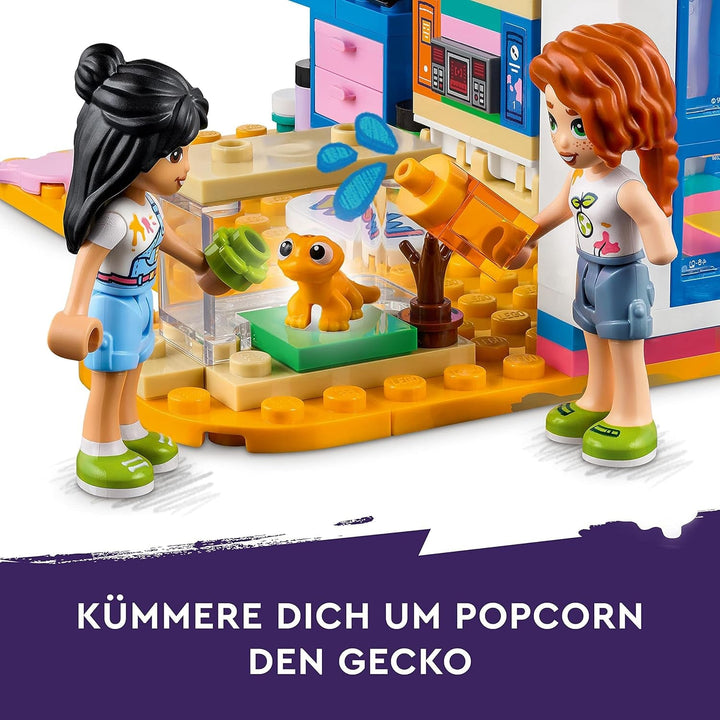 LEGO 41739 Friends Camera lui Liann, mini jucărie cu tematică artistică, cadou mic de colecție cu mini păpuși Liann, Autumn și Pet din seria 2023