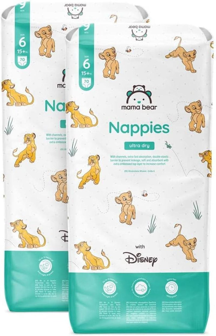 Scutece Mama Bear Disney Ultra Dry mărimea 4 (8-14 kg), alb, 84 bucăți (1 pachet)