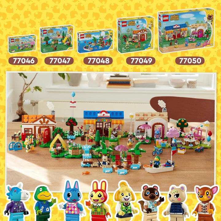 LEGO Animal Crossing Mimmis distracție în aer liber, jucărie creativă pentru copii, set de animale cu figura iepurelui din jocul video, cadou pentru fete și băieți de la 6 ani 77047