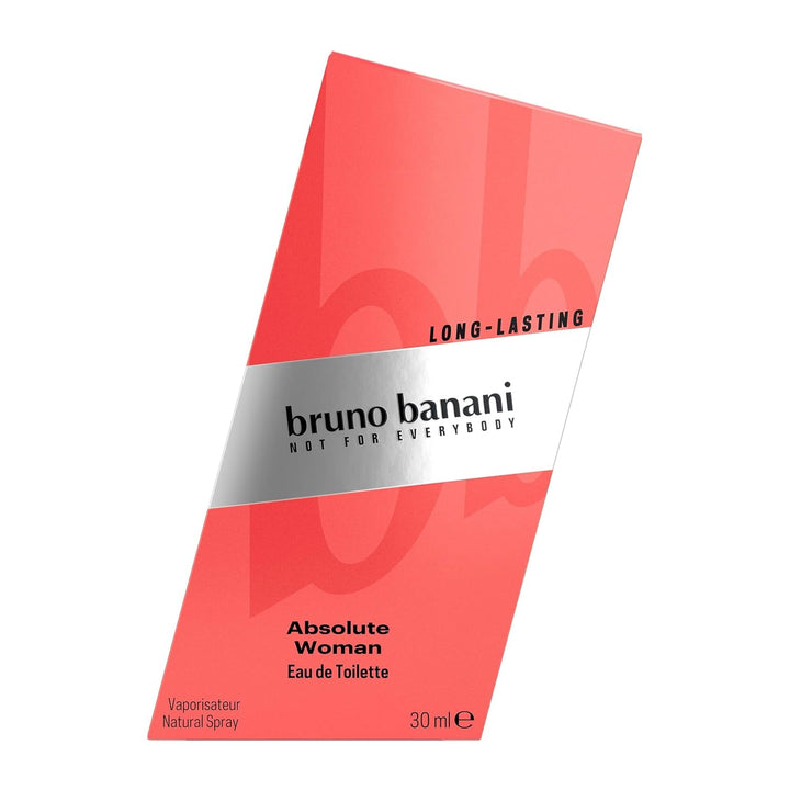 Bruno Banani Absolute Woman – Apă de Toaletă Spray Natural – Parfum de Femei Fructat-Floral – 1 Pachet (1 x 30 ml)