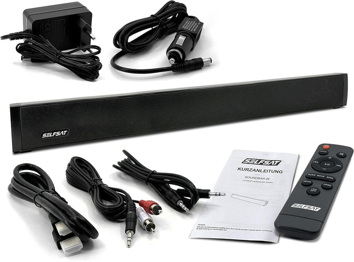 SELFSAT SOUNDBAR 24 (12V Soundbar Passend Für 24“ Tvs) Bluetooth Schwarz