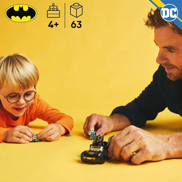 LEGO DC Batman: Batman & Batmobil Vs. Mr. Freeze - Jucărie cu mașină de supereroi cu 2 minifigurine - Tragător de gheață cu elemente pentru foc - Cadou pentru băieți și fete de la 4 ani 76301