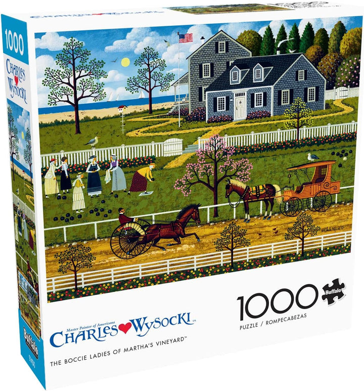 Buffalo Games - Charles Wysocki - Doamnele Boccie din Marthas Vineyard - puzzle jigsaw 1000 piese