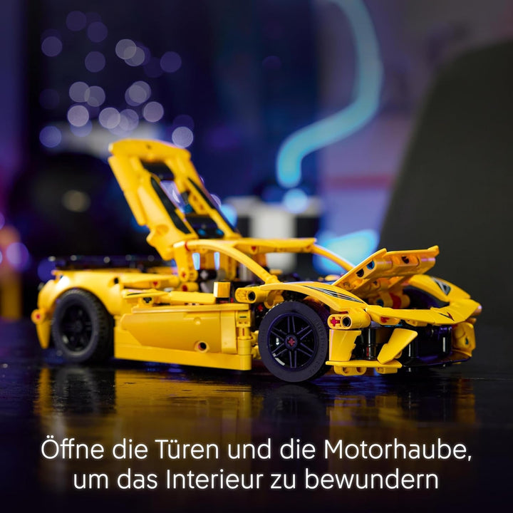 LEGO Technic Chevrolet Corvette Stingray - Jucărie de construit pentru colecționat - Mașină sport de jucărie - Model de mașină - Cadou pentru băieți și fete de la 9 ani care iubesc mașinile de jucărie 42205
