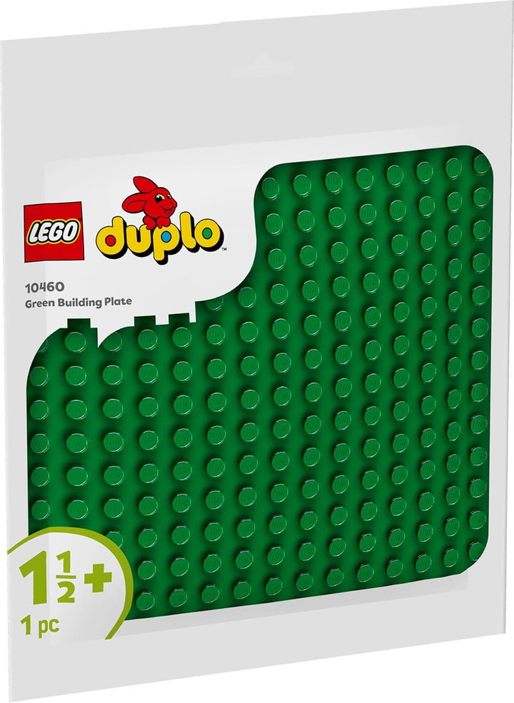 Placă de construcție LEGO DUPLO în verde, Jucărie de construcție pentru copii mici de la 18 luni, Pentru afișarea modelelor, Permite preșcolarilor să construiască creativ și să se joace imaginativ, Jucărie educațională 10460