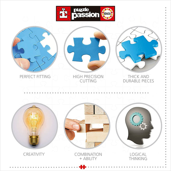 Educa - Puzzle 500 piese pentru adulti | Marvel Avengers 2 X 500 piese puzzle pentru adulti si copii de la 11 ani, super eroi, set puzzle (17994)