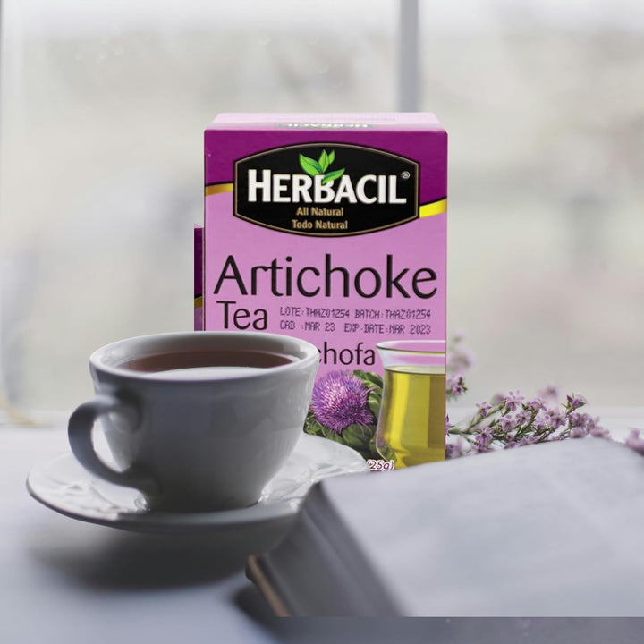 Artichoke Tea, Herbal Tea, Caffeine-Free, 2-Pack of 25 Tea Bags per Box (50 Bags) Tea USA Naty Shop