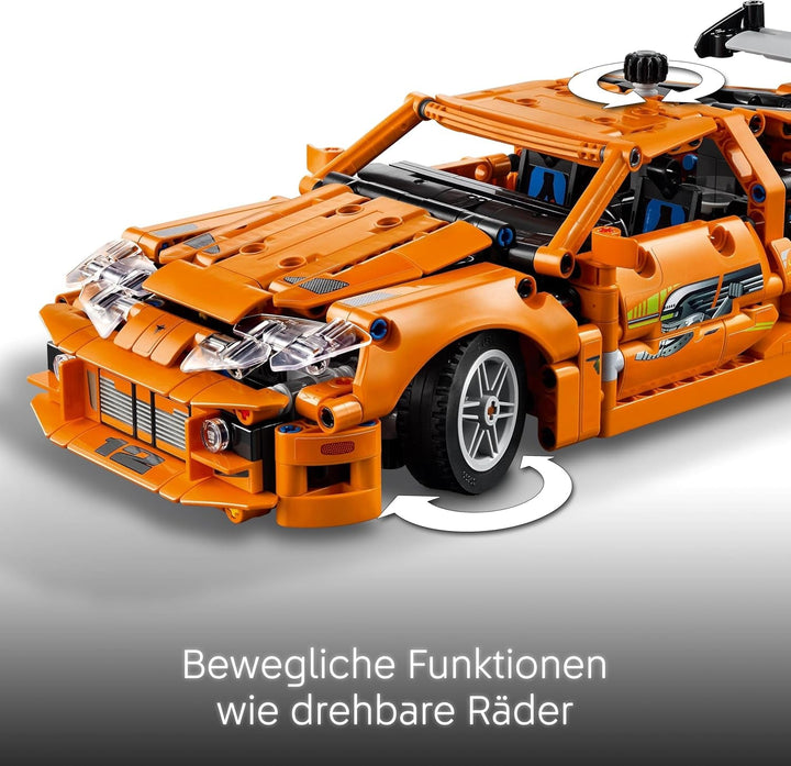 LEGO Technic Fast and Furious Toyota Supra MK4 - Mașină de jucărie - Cu motor cu 6 cilindri și uși care se deschid - Set de modele pentru băieți și fete de peste 9 ani - Idee de cadou pentru ziua de naștere 42204