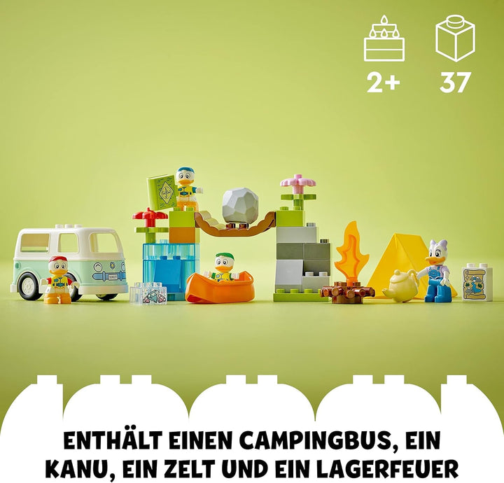 LEGO 10997 DUPLO Disney Mickey and Friends Camping Adventure Set With Campervan, Canoe And Daisy Duck Figure, Building Toy Gift For Toddlers 2+ Years, Girls And Boys
