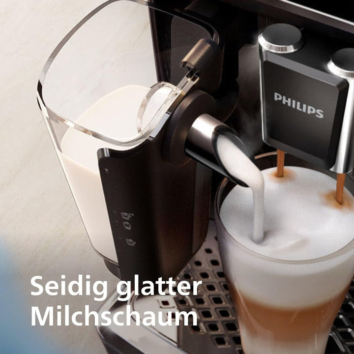 Aparat de cafea Philips seria 5400 - Bucură-te de 12 băuturi, Lattego cu curățare rapidă, Afișaj Tft intuitiv, Setări de cafea personalizabile, Design de bucătărie premium (EP5441/50)
