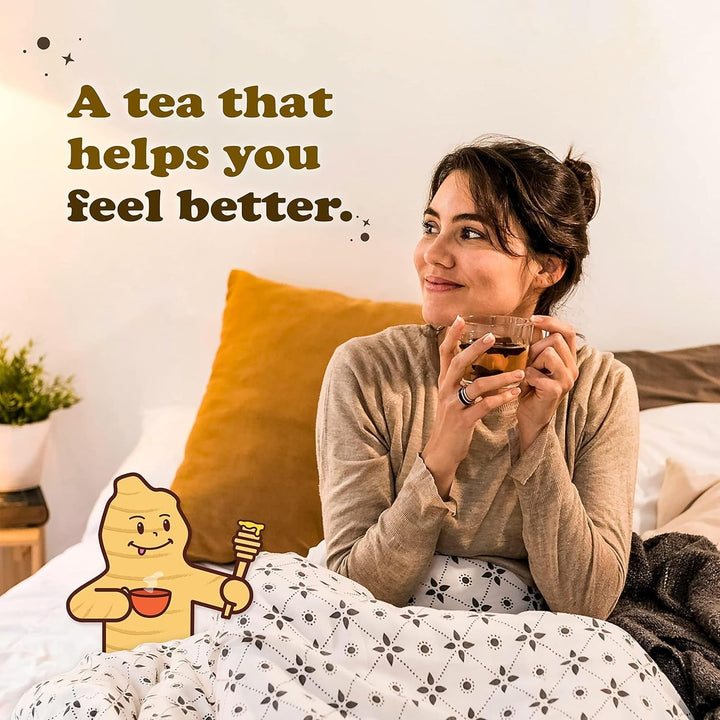 Honey Ginger Tea - Instant Tea Powder Packets 20 Count Tea USA Naty Shop