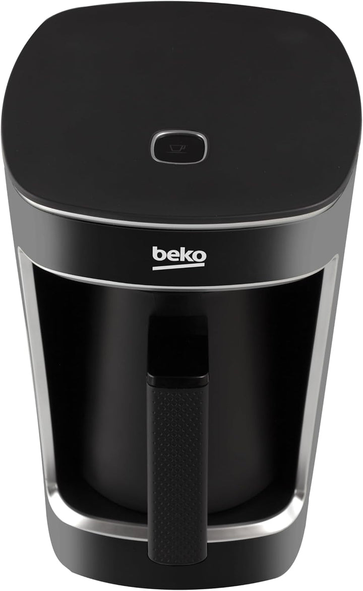 Beko TKM 2341 filtru de cafea moca, până la 5 cești, Cooksense, spumă, cafea turcească, anti-vărsare, operare cu o singură atingere, negru