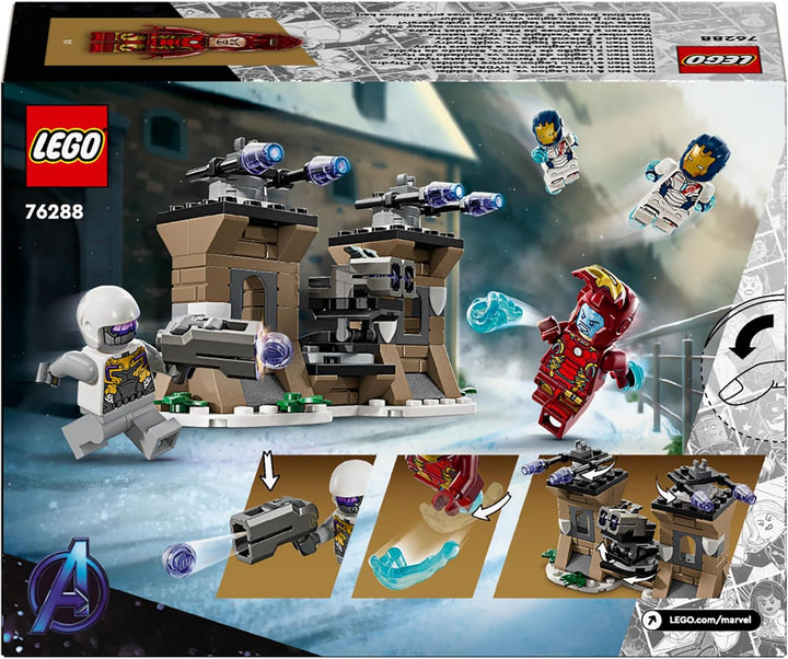 LEGO Marvel Iron Man & Iron Legion Vs. Hydra Soldier, Avengers Building Toy, Creative Playset pentru copii și fanii supereroilor, cadou pentru băieți și fete de la 6 ani 76288