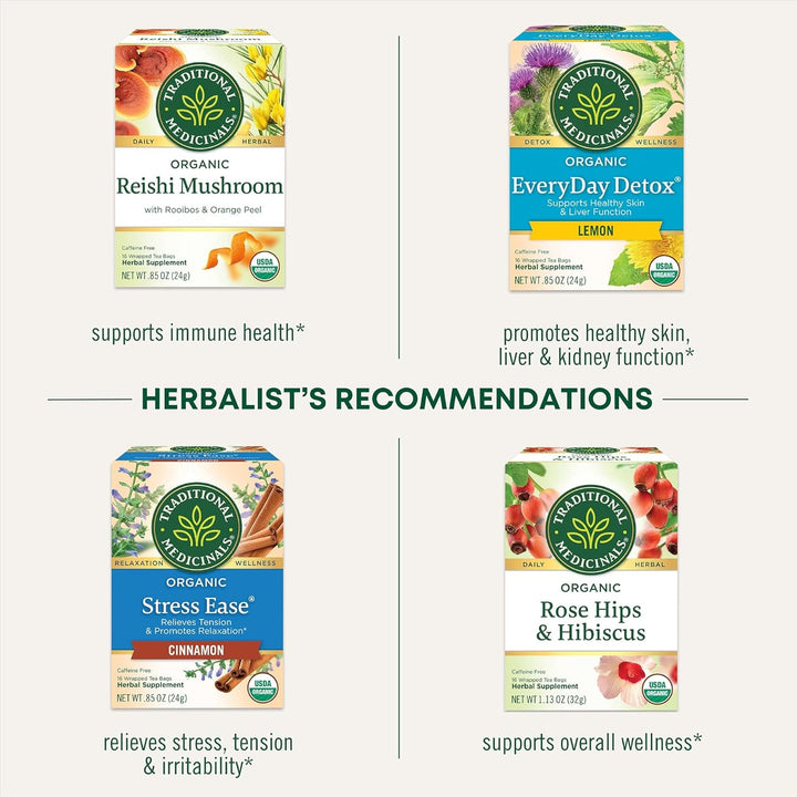Organic Nettle Leaf Herbal Tea, Supports Joint Health & Overall Wellness, (Pack of 1) - 16 Tea Bags Tea USA Naty Shop