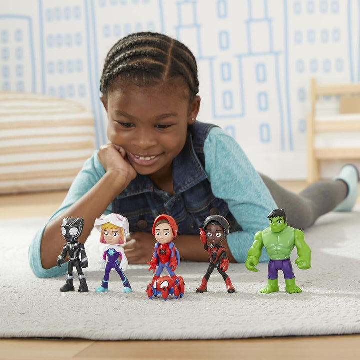Hasbro Spidey and His Amazing Friends Masked Heroes Multipack, figuri de acțiune înalte de 10 cm, pentru copii cu vârsta peste 3 ani F1486