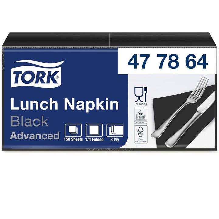 Tork 477861 Șervețele de prânz moi roșii / Șervețele de hârtie absorbante din 3 straturi de culoare roșie / Versatile / Calitate avansată / 10 X 150 (1500) șervețele / 32,6 X 33 Cm (L X l) / 1/4 pliere