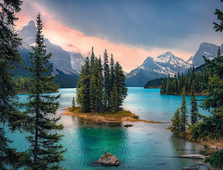 Ravensburger Puzzle 12000754 - Canada, Maligne Lake - puzzle jigsaw de 1000 de piese pentru adulți și copii de peste 14 ani