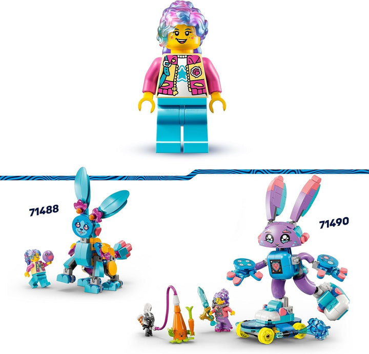 LEGO Dreamzzz Bunchus Creative Animal Adventures, iepuraș de jucărie pentru copii, 20-In-1 Fantasy Playset cu Minifigure Izzie, cadou pentru fete și băieți de la 7 ani 71488