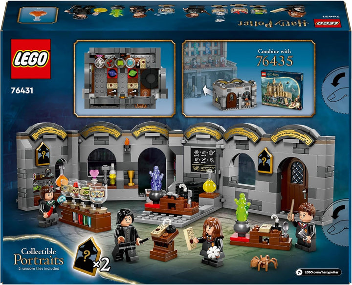 Castelul Hogwarts LEGO Harry Potter: Clasa de Poțiuni, Jucărie Fantasy, Clasă construibilă, Idee de cadou pentru băieți, fete și toți fanii, cu Hermione Granger și Severus Snape 76431