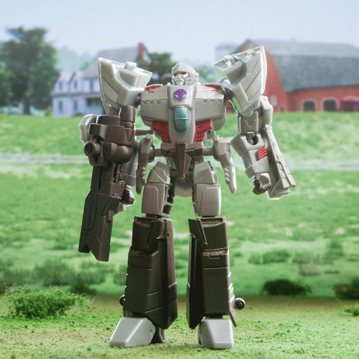Jucărie Transformers Earthspark Deluxe Class Megatron, figurină de acțiune înaltă de 12,5 cm, jucărie robot pentru copii cu vârsta peste 6 ani