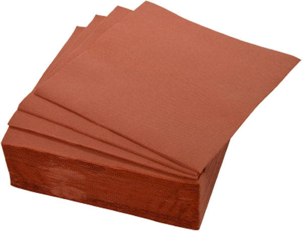 , Set de 40 de șervețele cu vitamine, 2 straturi, 38 X 38 cm, terracotta