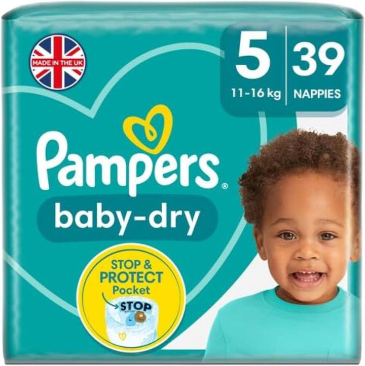 Pampers (Alte Version), Größe 5 Windeln 76, 11-16Kg (2 Pack)