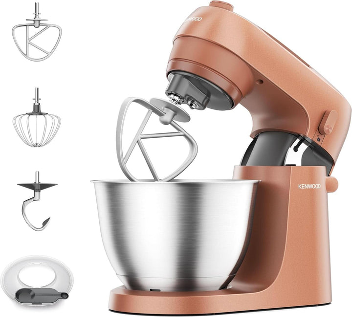 Kenwood Multipro Go FDP22.130GY, Kompakt-Küchenmaschine Nur 30Cm Hoch, Zum Schneiden, Reiben, Pürieren Und Teig Kneten, Express-Serve, 1,3 L Arbeitsbehälter, 650 W, Blau