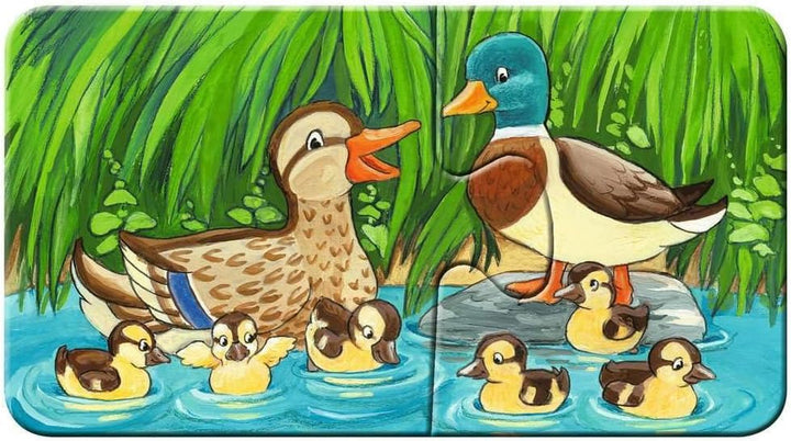 Ravensburger Puzzle pentru copii - 05072 Familii de animale la fermă - Primul meu puzzle cu 9X2 piese - Puzzle pentru copii de la 2 ani