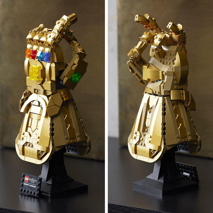 LEGO 76191 Marvel Super Heroes Infinity Glove, Set Avengers pentru adulți cu modelul mănușii lui Thanos de construit, articol pentru fani, cadou pentru bărbați, femei, ea și el